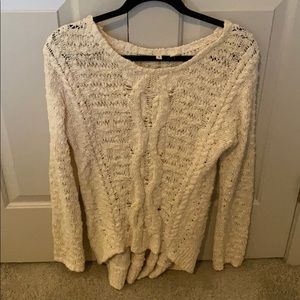 Cream pullover sweater from Anthro